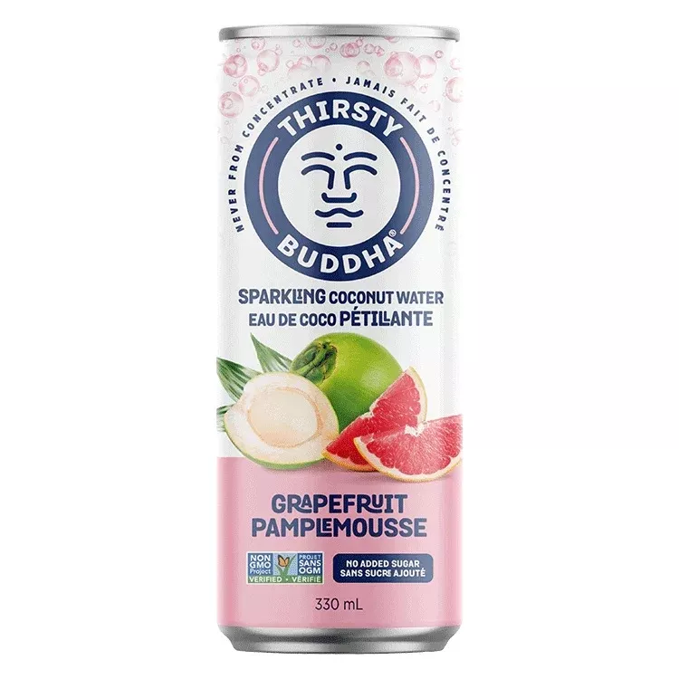 Thirsty Buddha - Sparkling Coconut Water with Grapefruit (12x330ml)