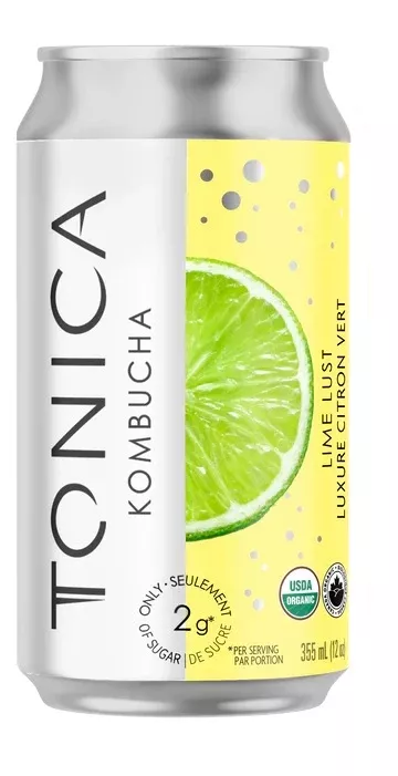 Tonica Kombucha - Low Sugar Can - Lime Lust (12x355ml)