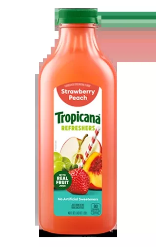 Tropicana Strawberry Peach Beverage (6-1.36 L) (jit)