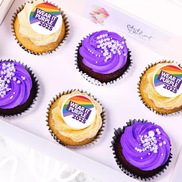 Wear It Purple Wow Designer Cupcakes (6)