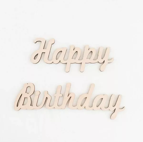 Wooden Happy Birthday