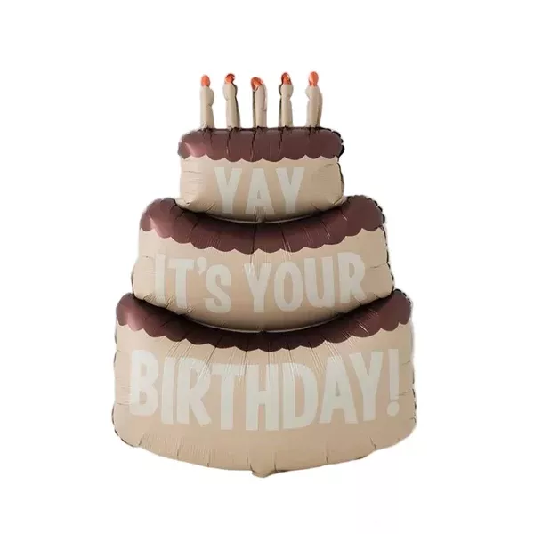 "Yay It's Your Birthday" Balloon (Brown)