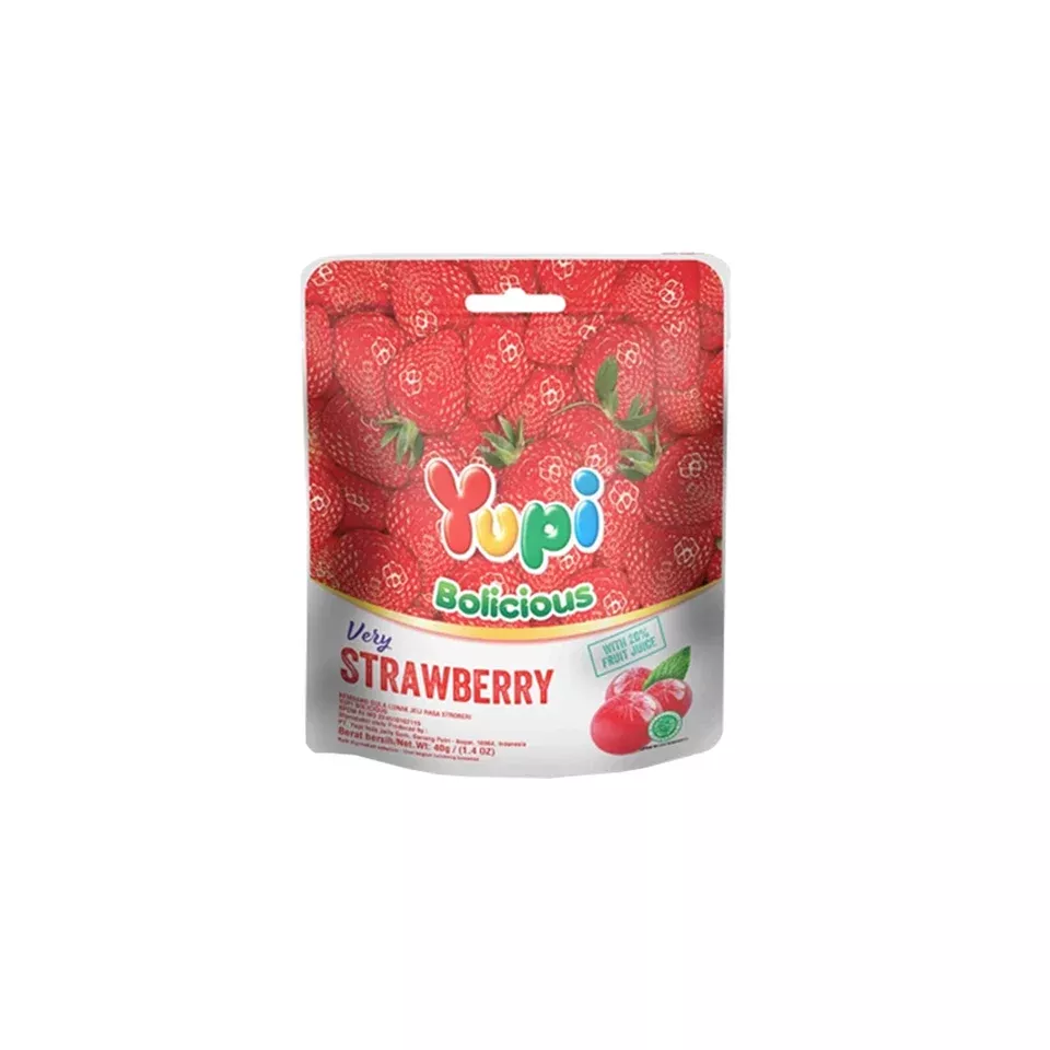 Yupi Bolicious - Very Strawberry Gummy (40g) (12/carton)