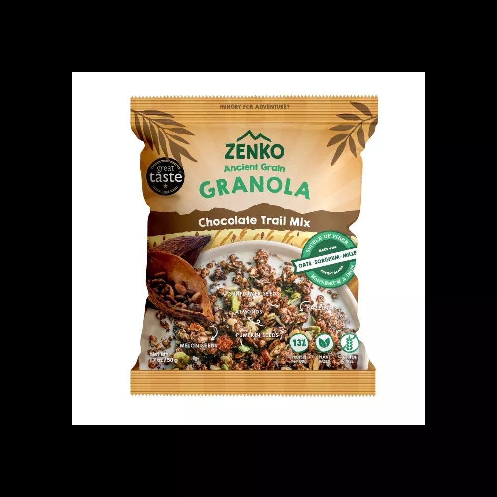 Zenko - Chocolate Trail Mix Ancient Grain Granola (50g) (48/carton)