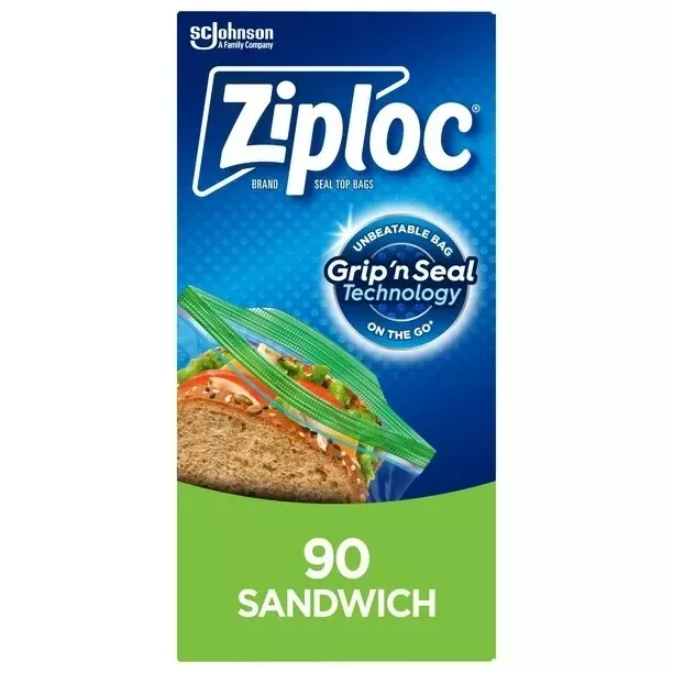 Ziploc Bags Sandwich (12-90's) (jit)