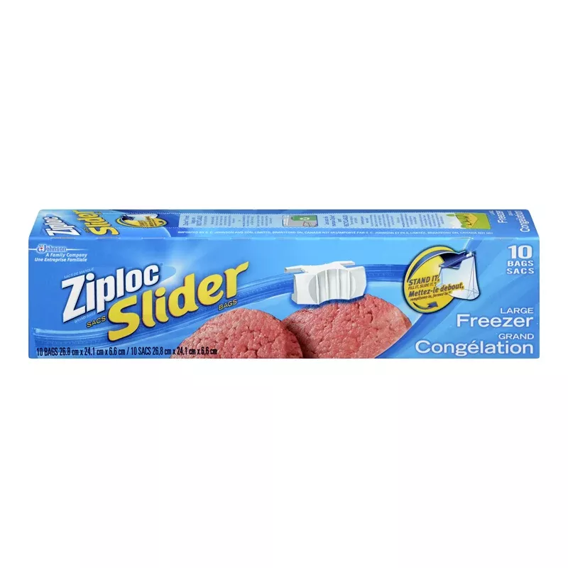 Ziploc Easy Zipper Large Freezer Bags (12-10 ea)