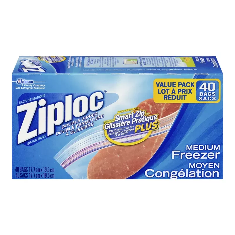 Ziploc Freezer Bags Value Pack Medium (9-38 ea) (jit)